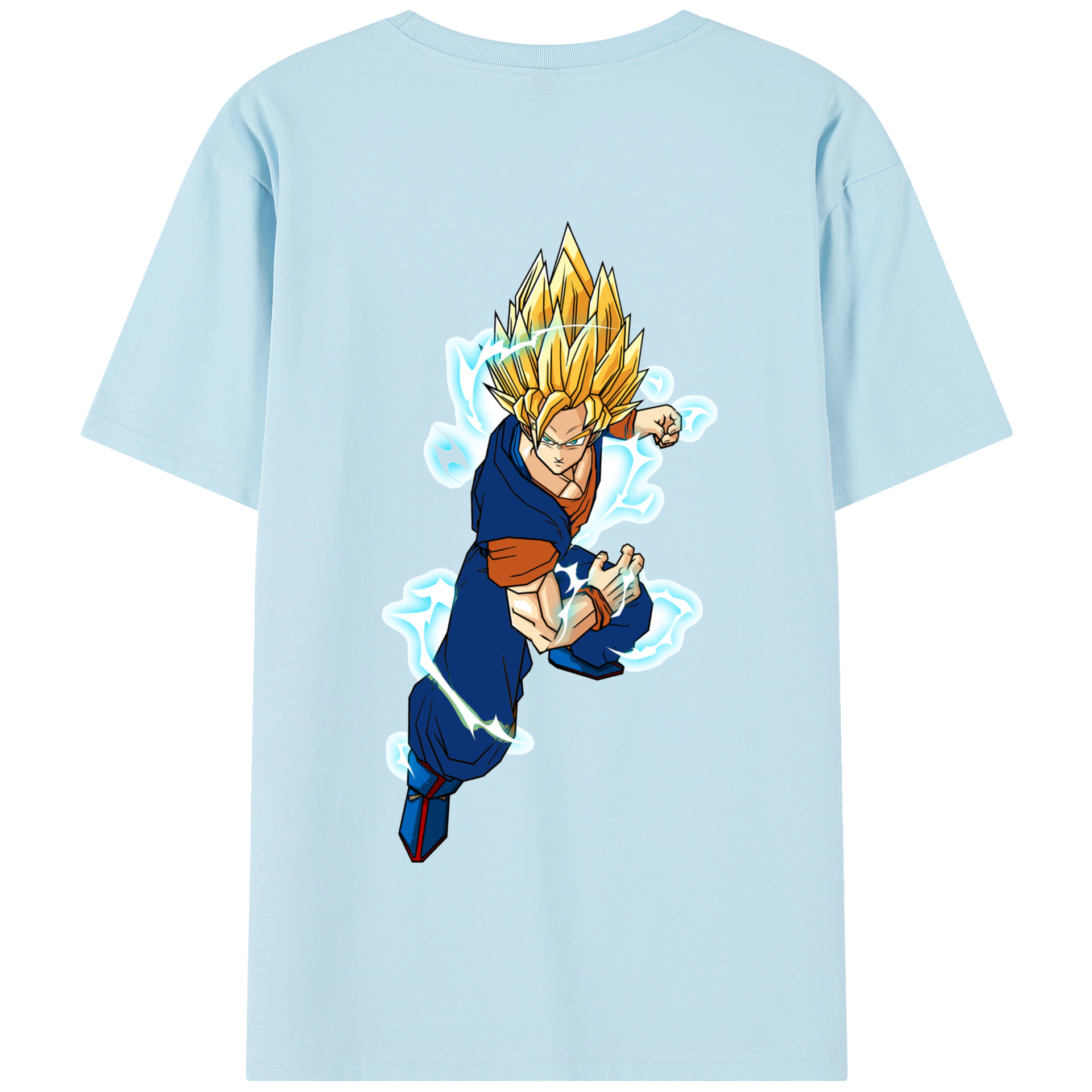 （画像用） ドラゴンボール 孫 悟飯（そんごはん）DRAGON BALL Son Gohan 綿100％半袖Tシャツ（背面プリント）